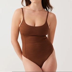 Outdoor Voices TechSweat Leotard in brown